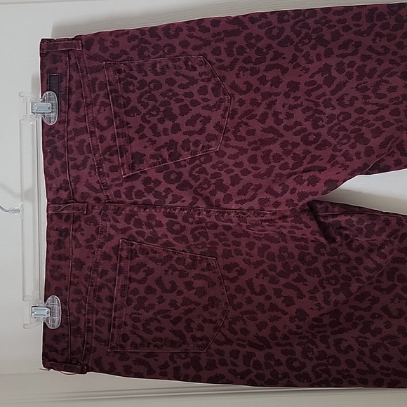 Social Standard by Sanctuary Ankle Skinny, Size 14, Burgundy & Black Leopard - Picture 4 of 14